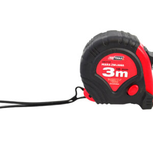 AWTOOLS RULETĖ RITININĖ RAUDONAI JUODA 7,5m x 25mm ABS TPR 2-STOP