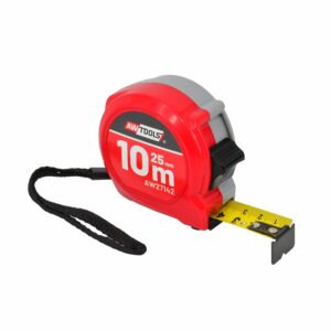 AWTOOLS RULETĖ COMPACT 10m x 25mm ABS 2-STOP