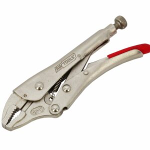 AWTOOLS Fiksavimo replės 250mm su užapvalintais žiaunų antgaliais
