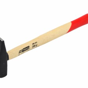 AWTOOLS ŠALTKALVIŠKAS PLAKTUKAS 0,2 kg MEDINĖ RANKENA BLACK LINE