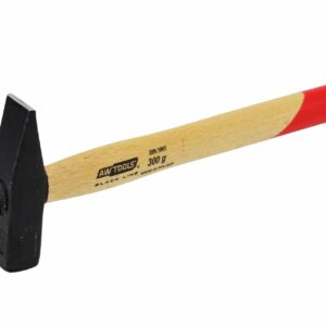 AWTOOLS ŠALTKALVIŠKAS PLAKTUKAS 0,3 kg MEDINĖ RANKENA BLACK LINE