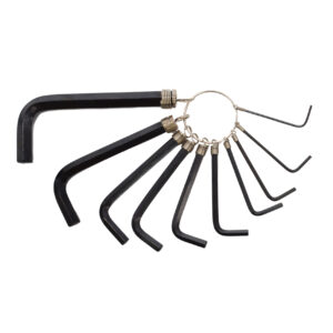 AWTOOLS RAKTAI ŠEŠIAKAMPIAI HEX / 1,5-10,0mm / 10vnt. ŽIEDE