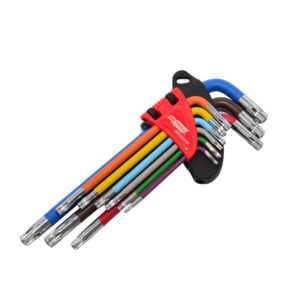 AWTOOLS RAKTAI IMBUSINIAI TORX / T10-T50 / 9 vnt. BLACK LINE