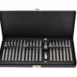 AWTOOLS HEX / TORX / SPLINE ANTGALIŲ RINKINYS 40 vnt. BLACK LINE