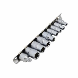 AWTOOLS TORX galvučių rinkinys 1/4" 3/8" E5-E16 9 vnt.