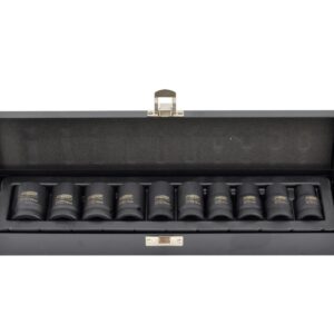 AWTOOLS SMŪGINIŲ GALVUČIŲ RINKINYS 1/2" 10 vnt. 10-22 mm / TRUMPOS BLACK LINE