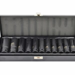 AWTOOLS SMŪGINIŲ GALVUČIŲ RINKINYS 1/2" 11 vnt. 10-24mm ILGOS BLACK LINE