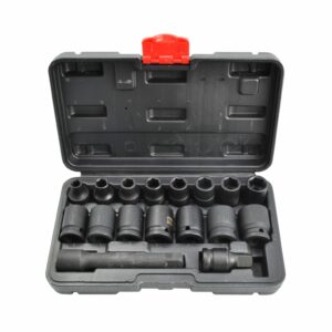 AWTOOLS SMŪGINIŲ GALVUČIŲ RINKINYS 1/2" 15 vnt./8-24 mm/ TRUMPOS BLACK LINE - Image 1