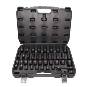 AWTOOLS SMŪGINIŲ GALVUČIŲ RINKINYS 1/2" 40 vnt. TRUMPOS IR ILGOS BLACK LINE