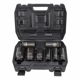 AWTOOLS SMŪGINIŲ GALVUČIŲ RINKINYS 1/2" 8 vnt. ILGOS BLACK LINE