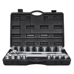 AWTOOLS 12-KAMPINIŲ GALVUČIŲ RINKINYS 3/4" 21 DAL.