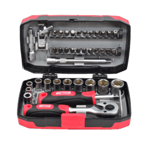 AWTOOLS RINKINYS RAKTŲ 38vnt. 1/4" BLACK LINE