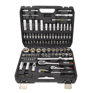 AWTOOLS RAKTŲ RINKINYS 144 vnt. 1/2" / 1/4" BLACK LINE