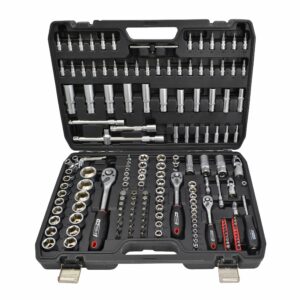 AWTOOLS RINKINYS RAKTŲ 173vnt. 1/2"/3/8"/1/4" BLACK LINE