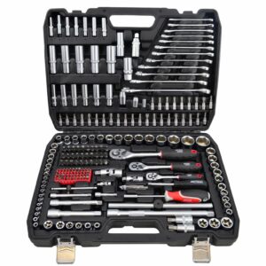 AWTOOLS RINKINYS RAKTŲ 216vnt. 1/2"/3/8"/1/4" BLACK LINE