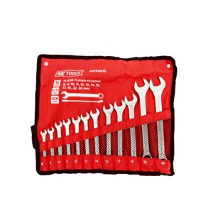 AWTOOLS RAKTŲ KOMPLEKTAS (ATVIRAS IR ŽIEDINIS) 12 vnt. / 8mm-24mm