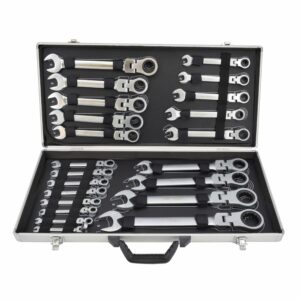 AWTOOLS KOMPLEKTAS: VERŽLIARAKČIAI SU REKETU IR ŠARNYRU, 22 vnt. 6-32 mm LAGAMINE