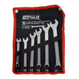 AWTOOLS kombinuotas raktas KOMPL. 6vnt. /8mm-17mm/ BLACK LINE