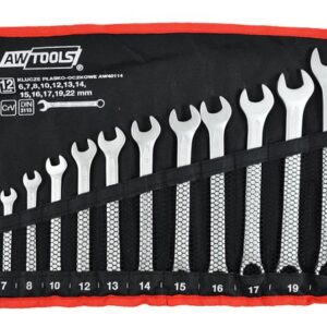 AWTOOLS RAKTAS VERŽLIARAKTIS KOMPL. 12 vnt. /6mm-22mm/ BLACK LINE