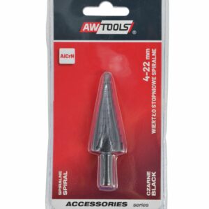 AWTOOLS LAIPTINIS SPIRALINIS GRAŽTAS/ 4-22mm/ AICrN/ JUODAS