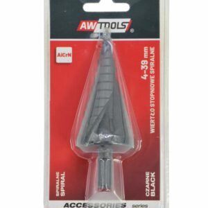 AWTOOLS LAIPTINIS SPIRALINIS GRAŽTAS/ 4-39mm/ AICrN/ JUODAS