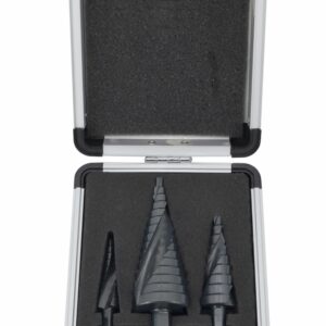 AWTOOLS LAIPTINIS SPIRALINIS GRAŽTAS, RINKINYS 3 vnt. / 4-12 4-20 4-39 mm / AICrN / JUODAS / PLASTIKINIS DĖKLAS