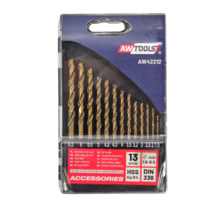 AWTOOLS METALO GRĄŽTŲ RINKINYS KOBALTINIS 13vnt./1,5-6,5mm