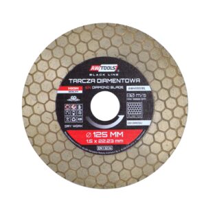 AWTOOLS DEIMANTINIS DISKAS 125x22,2 / KORIO RAŠTAS 2in1 BLACK LINE
