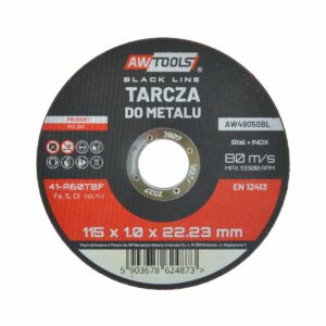 AWTOOLS DISKAS METALUI 115*1,0mm BLACK LINE