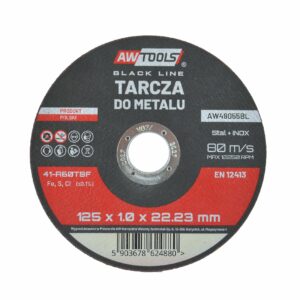 AWTOOLS DISKAS METALUI 125*1,0mm BLACK LINE