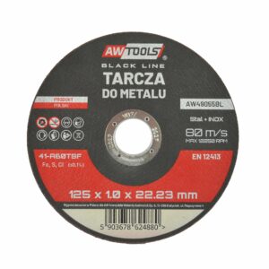 AWTOOLS DISKAS METALUI 125*1,6mm BLACK LINE