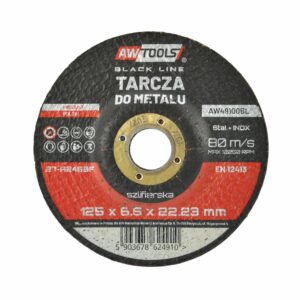 AWTOOLS ŠLIFAVIMO DISKAS METALUI 125*6,5mm BLACK LINE