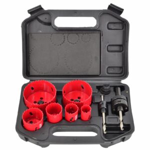 AWTOOLS BIMETALINIAI SKYLĖPJŪKLIAI RINKINYS 22-73mm 9 vnt.