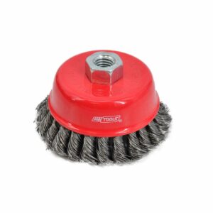 AWTOOLS KUPOLINIS ŠEPETYS 75mm M14 SUSUKTA VIELA