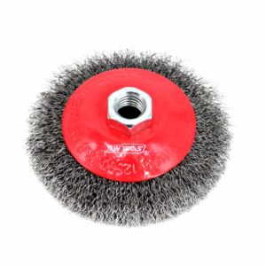 AWTOOLS KŪGINIS ŠEPETYS 115mm M14, BANGUOTA VIELA