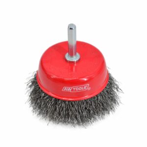 AWTOOLS DISKINIS ŠEPETYS SU KOTU 75mm, GOFRUOTA VIELA