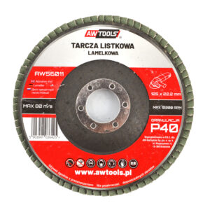 AWTOOLS LAMELLINIS ŠLIFAVIMO DISKAS 125x22,22mm P120