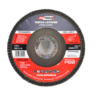 AWTOOLS DISKINIS ŠLIFAVIMO DISKAS 125mm P40 INOX METALUI CIKONIO
