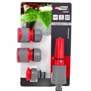 AWTOOLS PURŠKIMO RINKINYS 4 dalių 3/4" GUMINĖ RANKENA