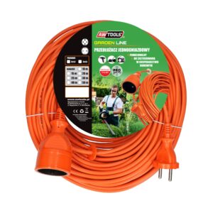 AWTOOLS SODINIS ILGINTUVAS 25m ORANŽINIS 2x1,0mm