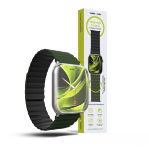 Mobile Origin magnetinė apyrankė laikrodžiui II, žalios spalvos/juodos spalvos - Apple Watch 49mm/46mm/45mm/44mm