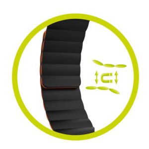 Mobile Origin magnetinė apyrankė laikrodžiui II, oranžinės spalvos/juodos spalvos - Apple Watch 49mm/46mm/45mm/44mm - Image 11