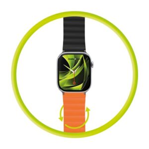 Mobile Origin magnetinė apyrankė laikrodžiui II, oranžinės spalvos/juodos spalvos - Apple Watch 49mm/46mm/45mm/44mm - Image 13