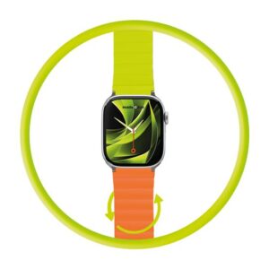 Mobile Origin magnetinė apyrankė laikrodžiui II, oranžinės spalvos/žalios spalvos - Apple Watch 49mm/46mm/45mm/44mm - Image 18