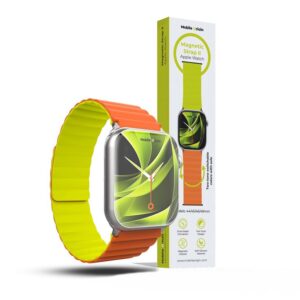 Mobile Origin magnetinė apyrankė laikrodžiui II, oranžinės spalvos/žalios spalvos - Apple Watch 49mm/46mm/45mm/44mm