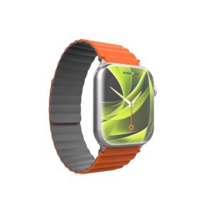 Mobile Origin magnetinė apyrankė laikrodžiui II, oranžinės spalvos/pilkos spalvos - Apple Watch 49mm/46mm/45mm/44mm - Image 11
