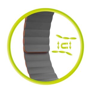 Mobile Origin magnetinė apyrankė laikrodžiui II, oranžinės spalvos/pilkos spalvos - Apple Watch 49mm/46mm/45mm/44mm - Image 15