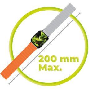 Mobile Origin magnetinė apyrankė laikrodžiui II, oranžinės spalvos/pilkos spalvos - Apple Watch 49mm/46mm/45mm/44mm - Image 16