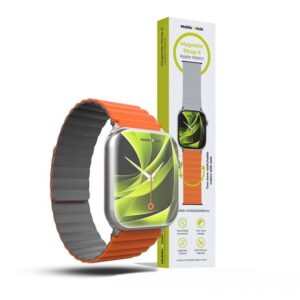 Mobile Origin magnetinė apyrankė laikrodžiui II, oranžinės spalvos/pilkos spalvos - Apple Watch 49mm/46mm/45mm/44mm