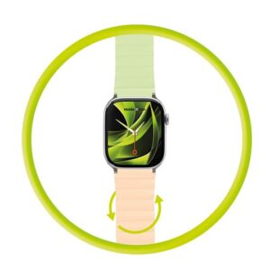 Mobile Origin magnetinė apyrankė laikrodžiui II, rožinės spalvos/šviesiai žalios spalvos - Apple Watch 49mm/46mm/45mm/44mm - Image 14